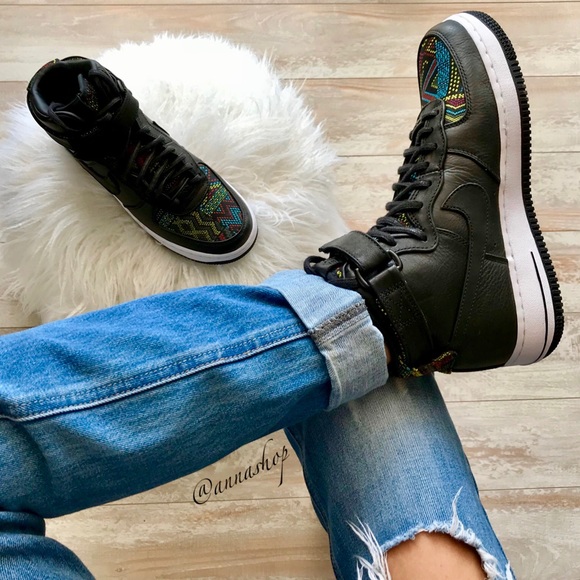 Nike Shoes - NWT Nike Air Force 1 QS tribal print high top